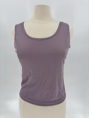 Vintage Dress Barn Tank Top Womens Medium Purple 90s Sleeveless Pullover Top
